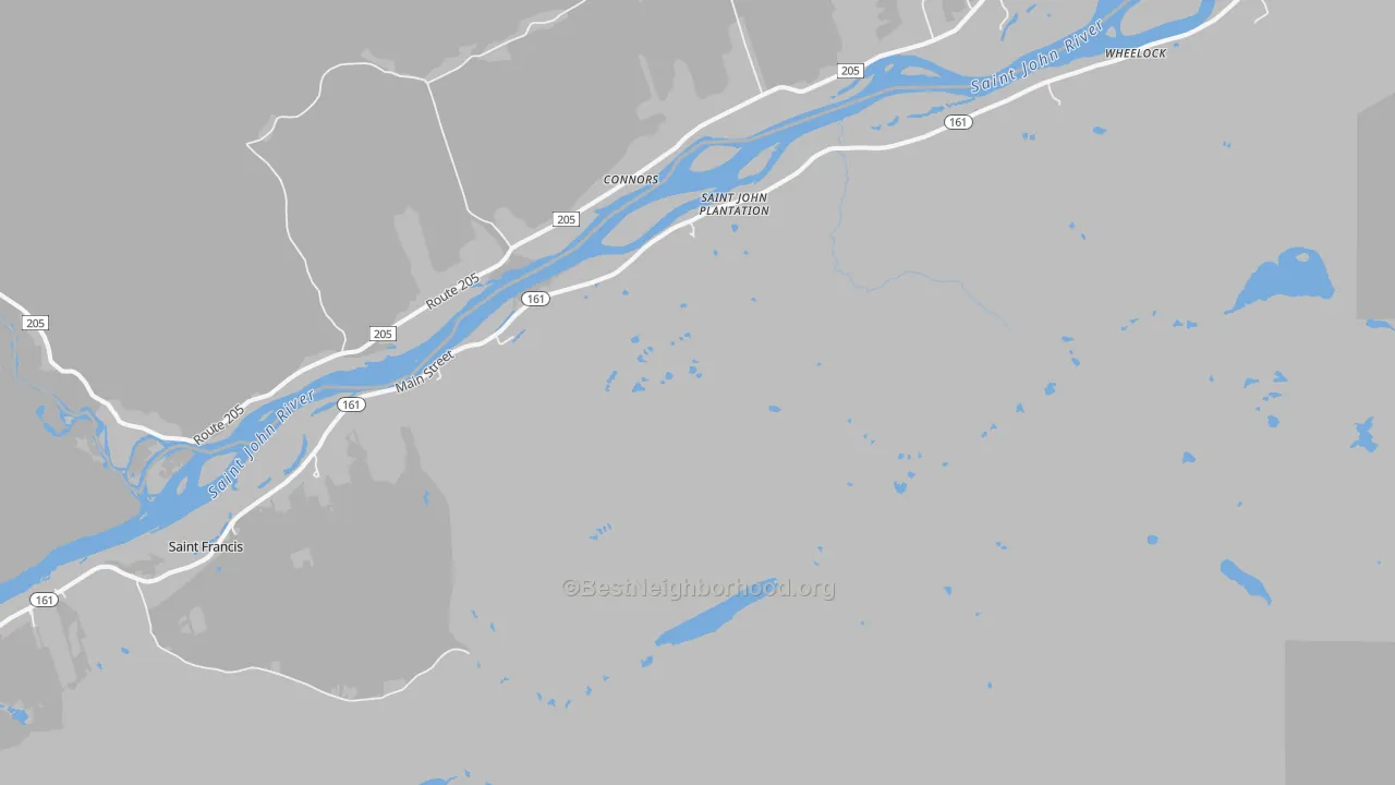 Transit Grade map of St. John, ME