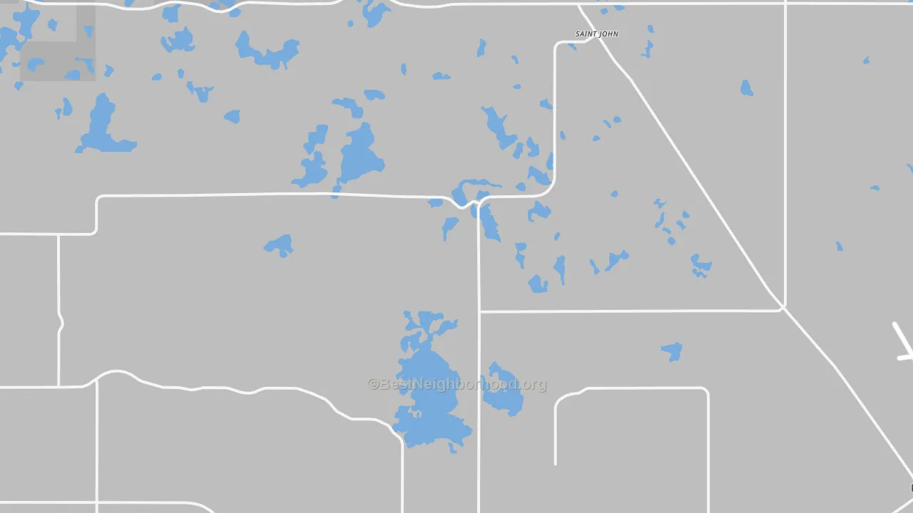 Transit Grade map of St. John, ND