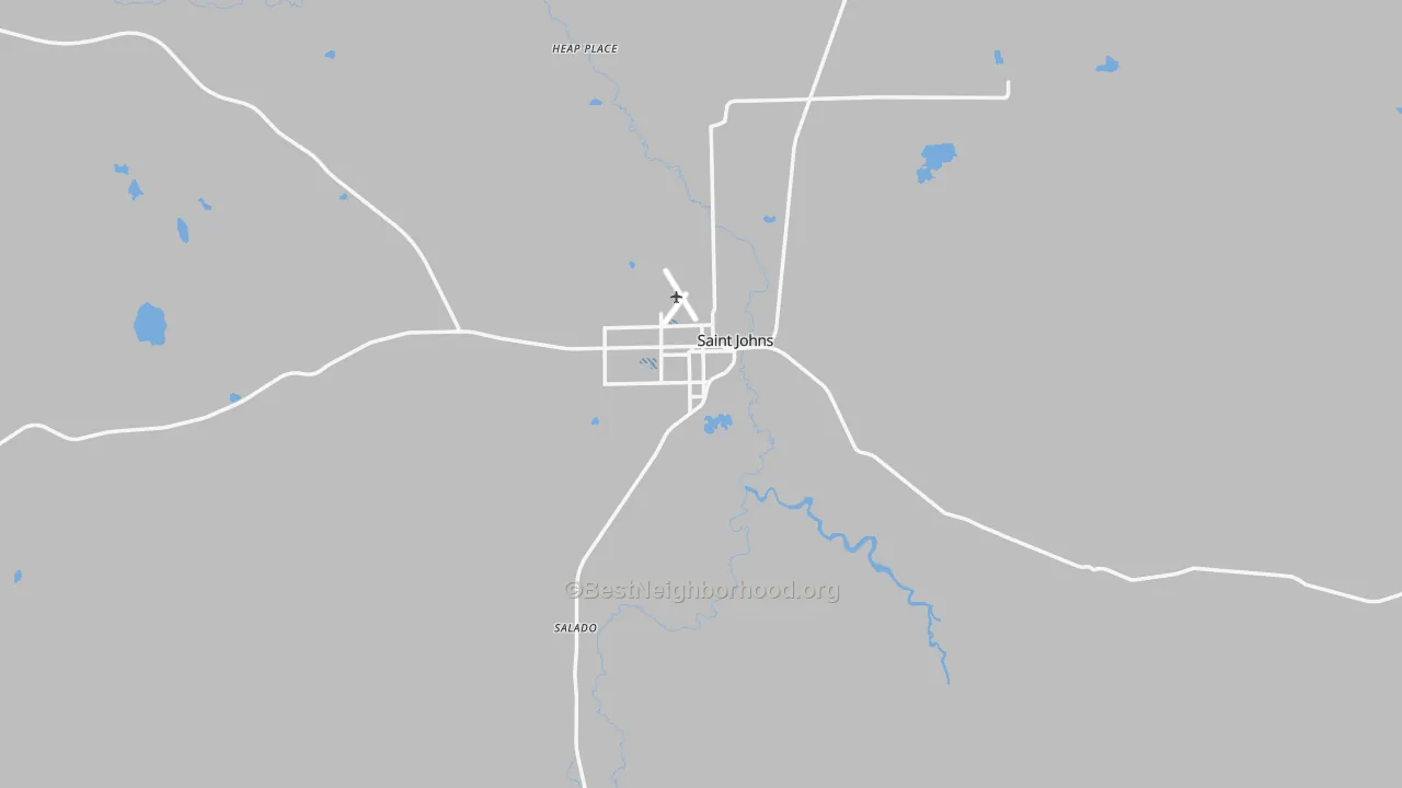 Transit Grade map of St. Johns, AZ