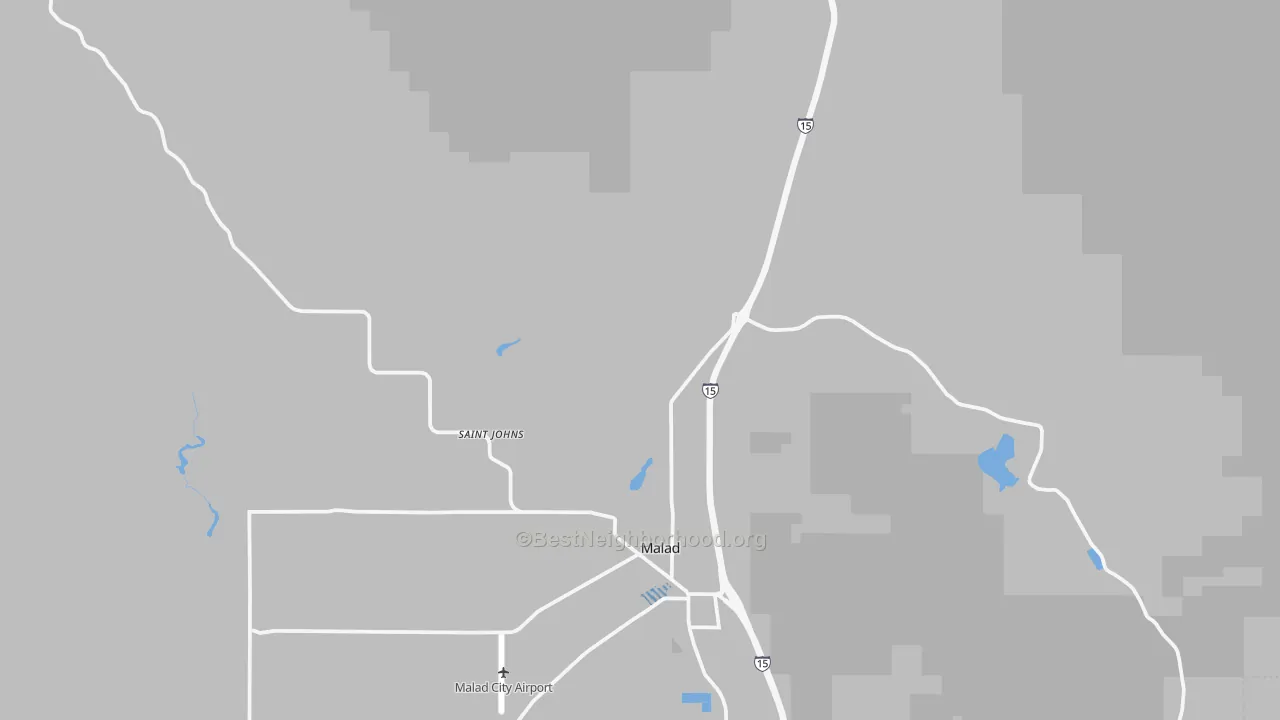 Transit Grade map of St. Johns, ID