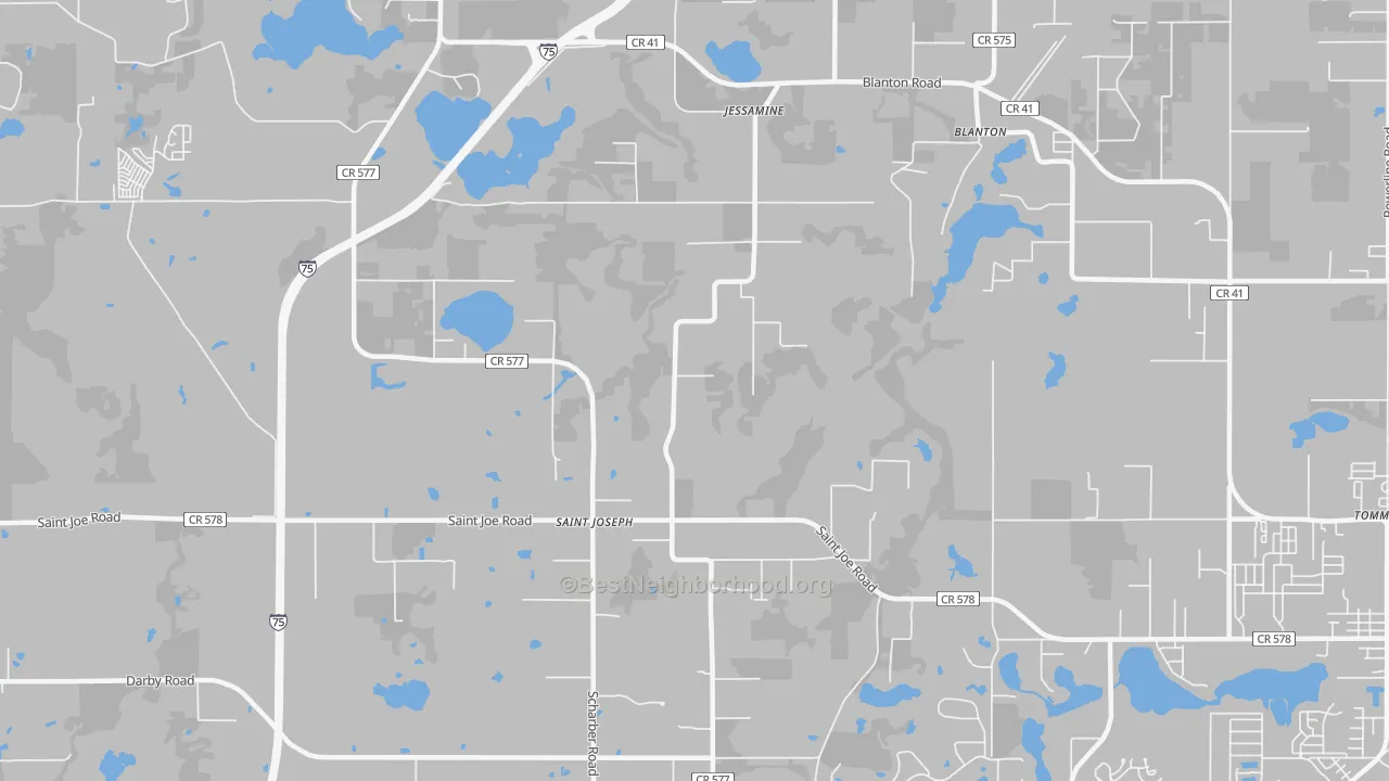 Transit Grade map of St. Joseph, FL