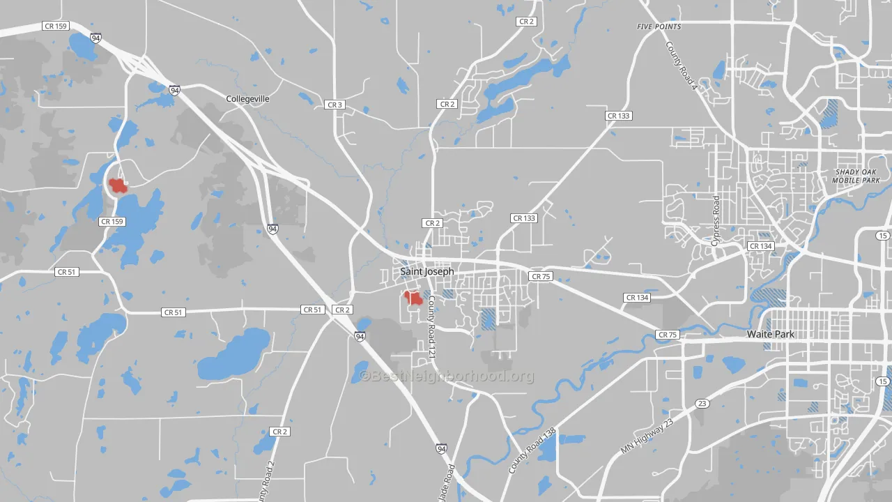 Transit Grade map of St. Joseph, MN
