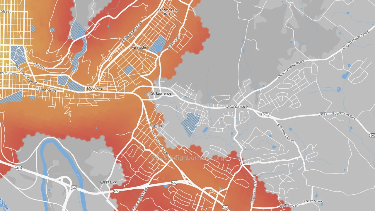 Transit Grade map of St. Lawrence, PA
