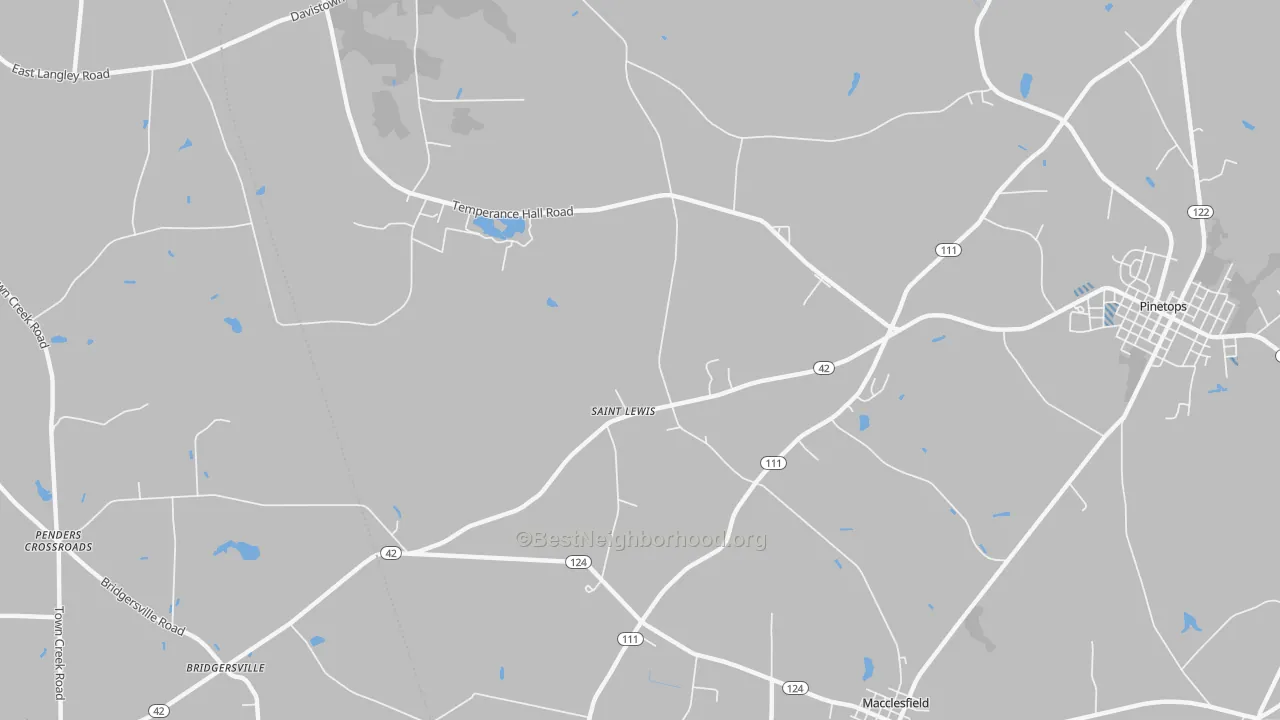 Transit Grade map of St. Lewis, NC