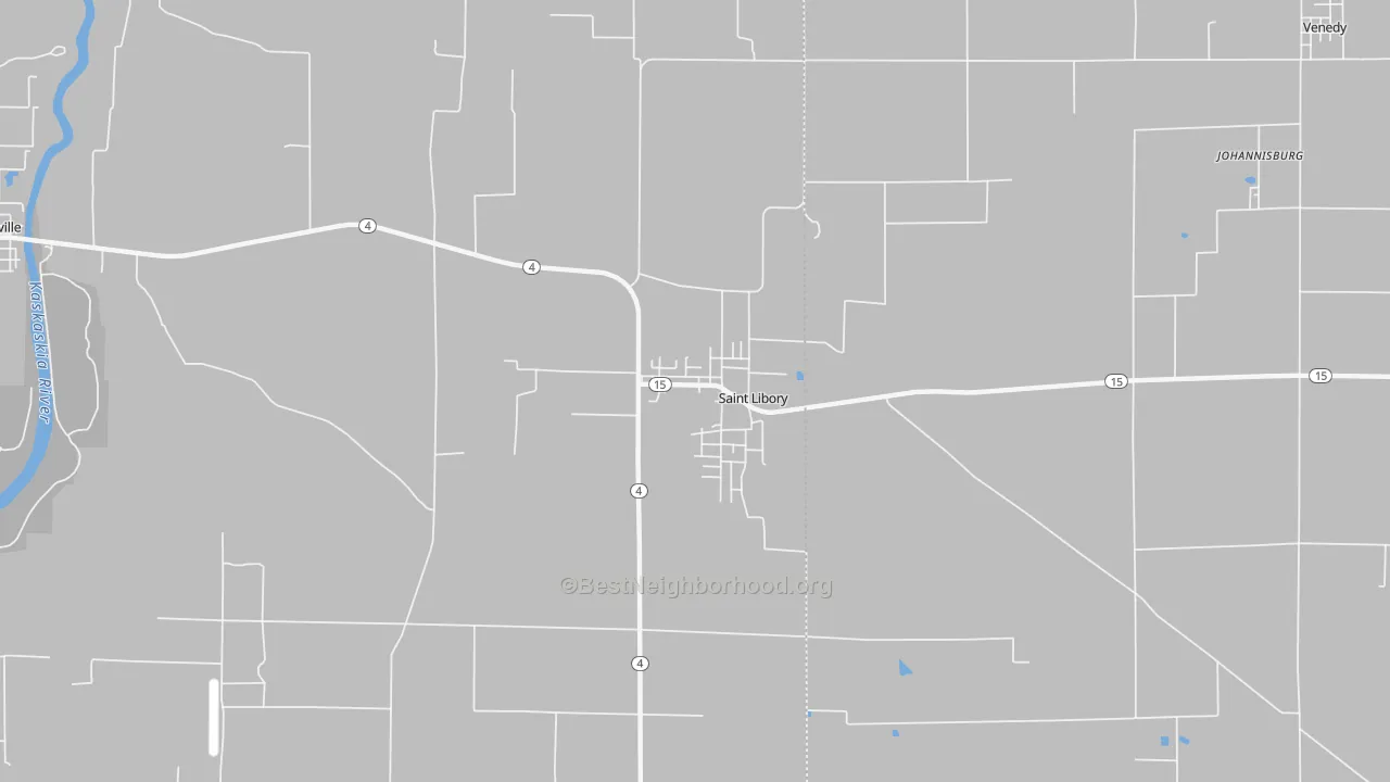 Transit Grade map of St. Libory, IL