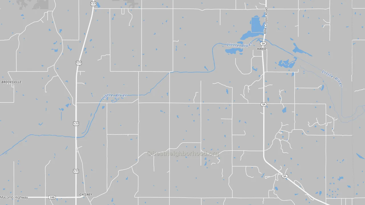Transit Grade map of St. Louis, OK