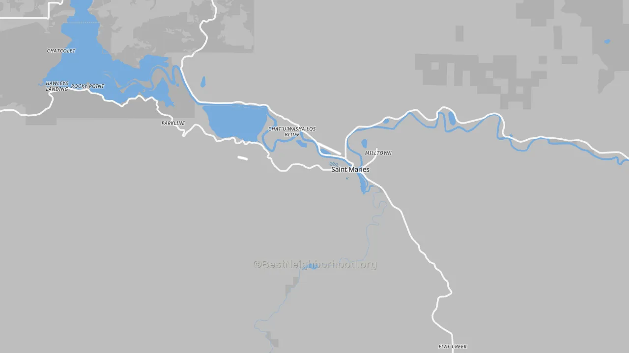 Transit Grade map of St. Maries, ID