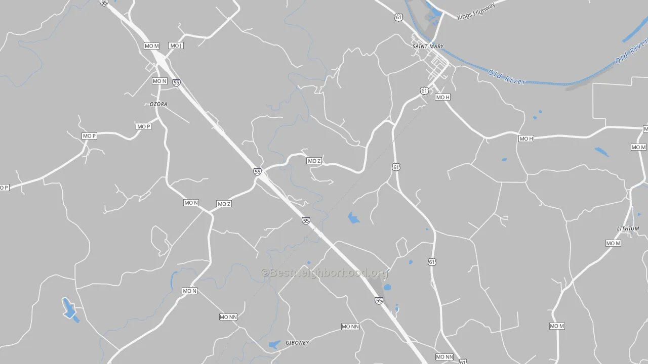 Transit Grade map of St. Mary, MO