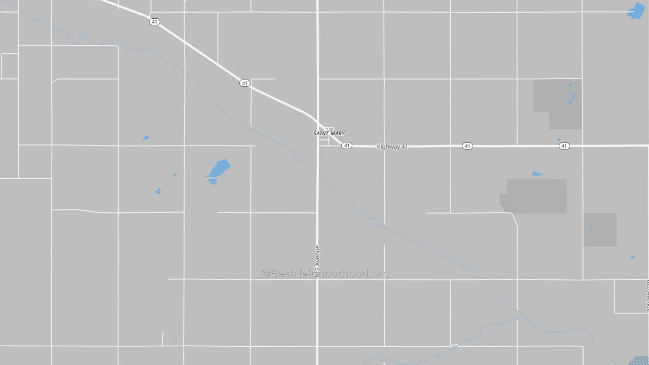 Transit Grade map of St. Mary, NE