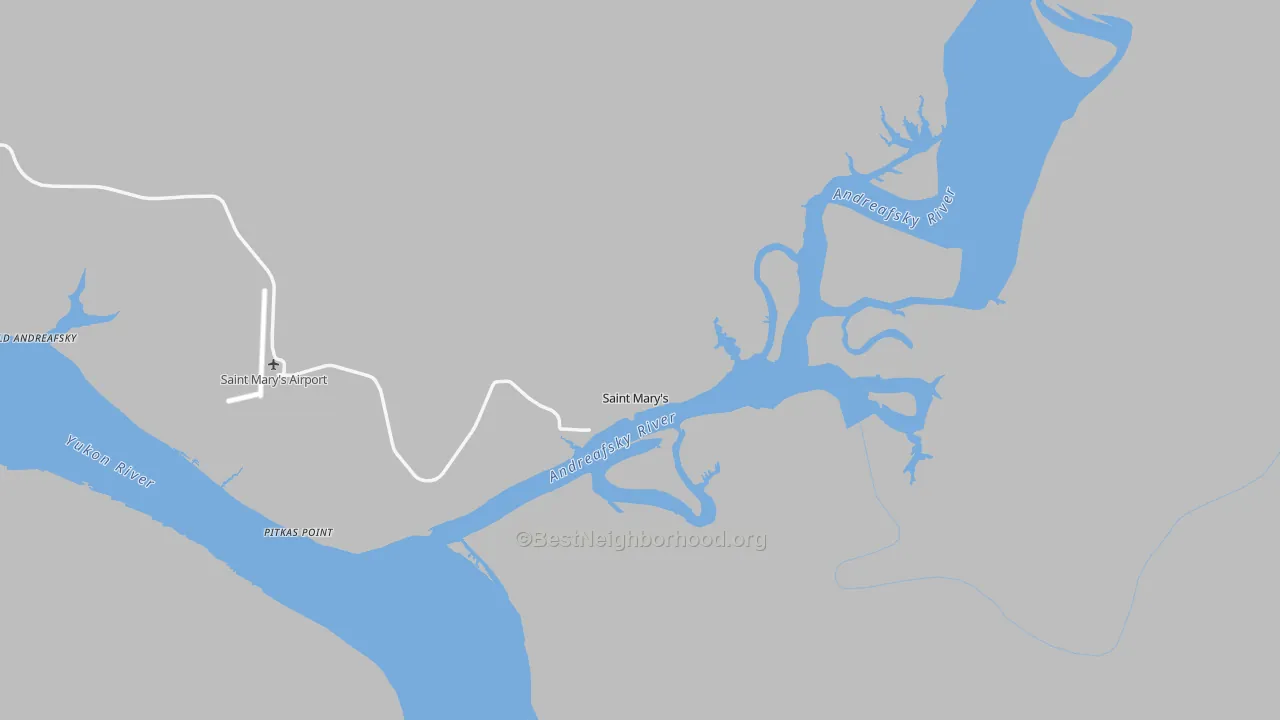 Transit Grade map of St. Marys, AK