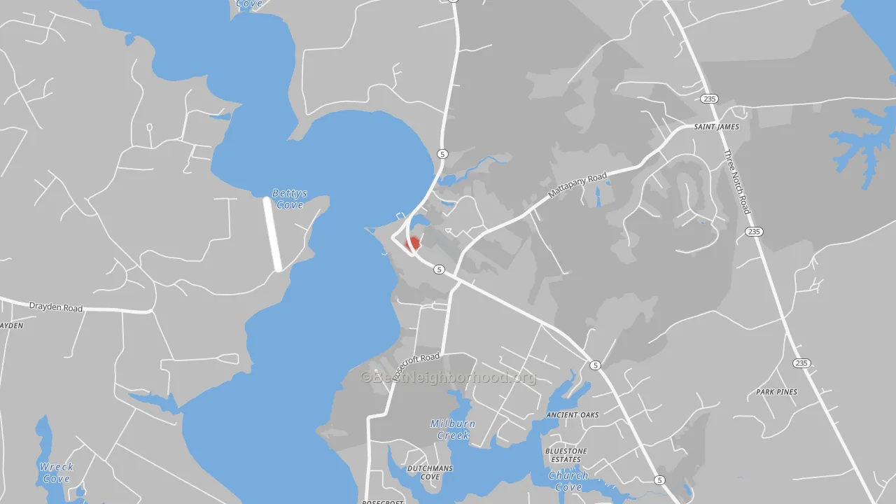 Transit Grade map of St. Marys City, MD