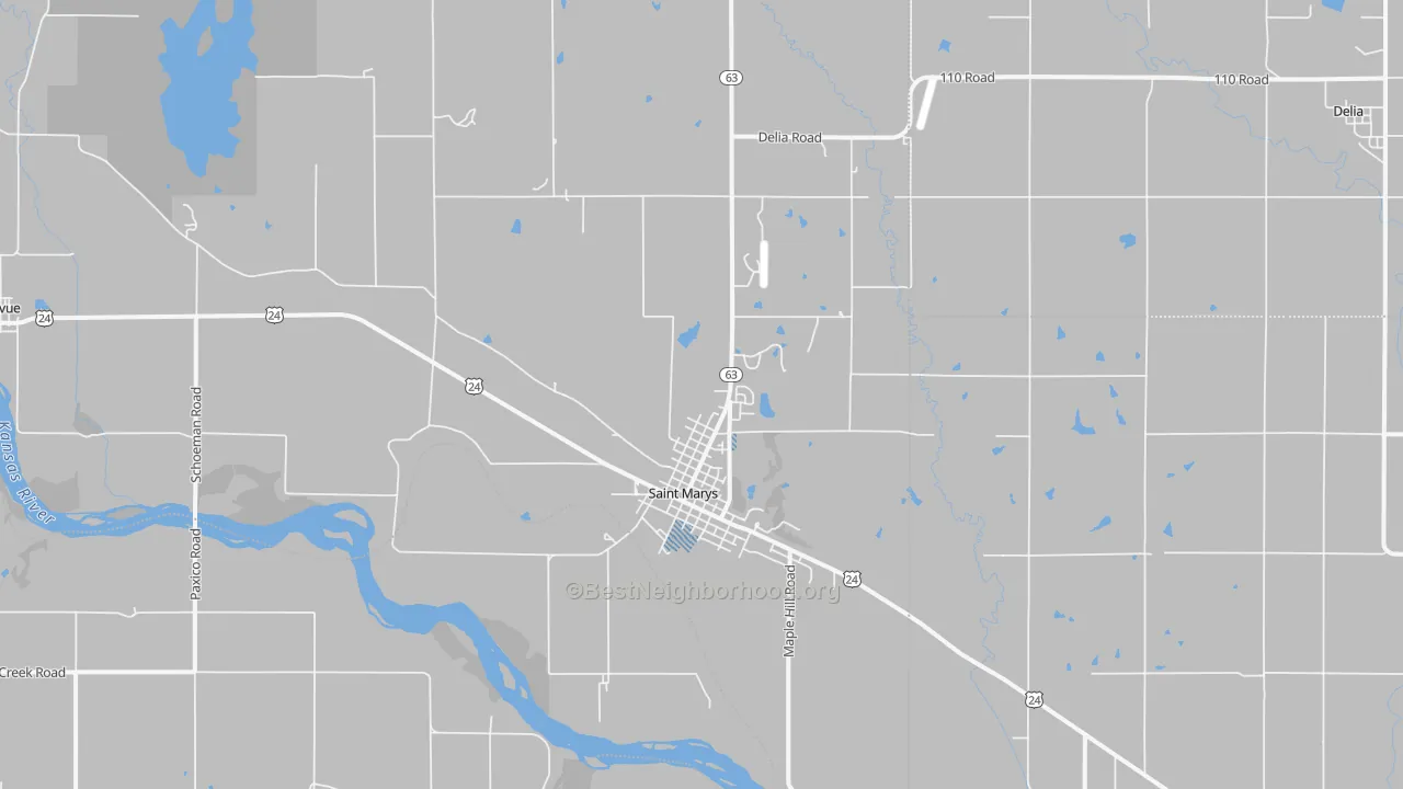 Transit Grade map of St. Marys, KS