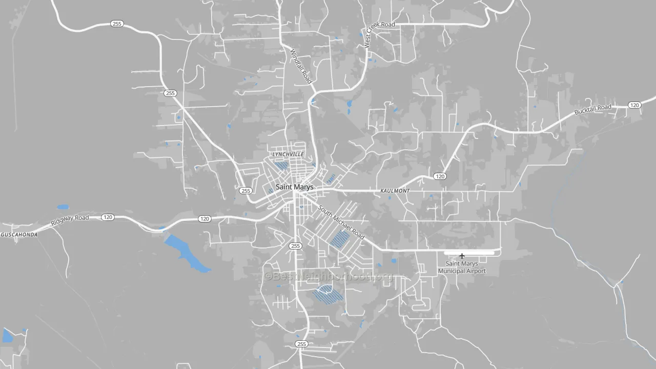 Transit Grade map of St. Marys, PA