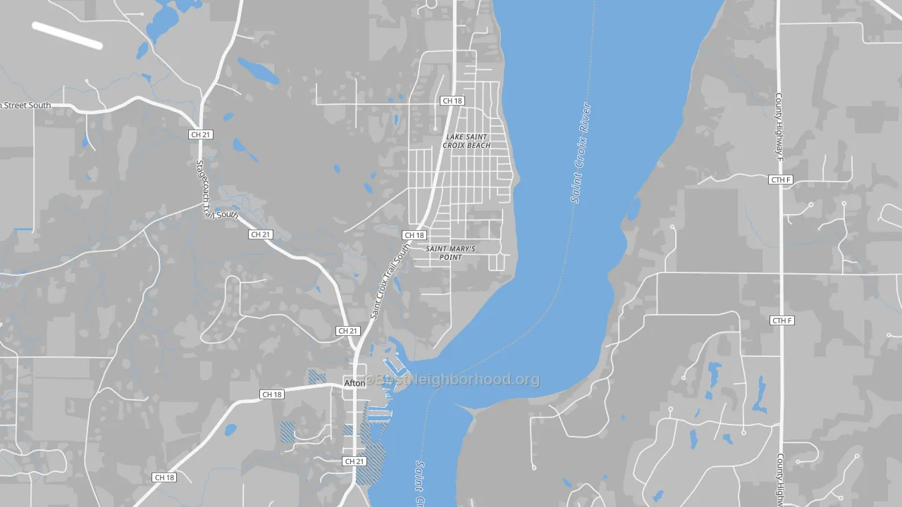 Transit Grade map of St. Marys Point, MN