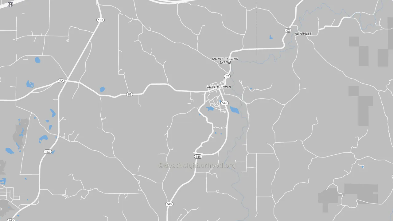 Transit Grade map of St. Meinrad, IN