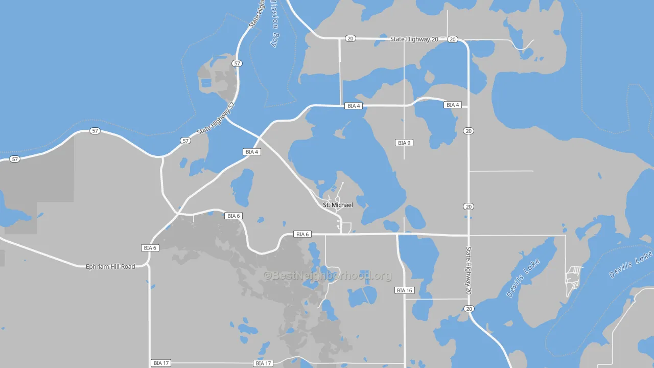 Transit Grade map of St. Michael, ND