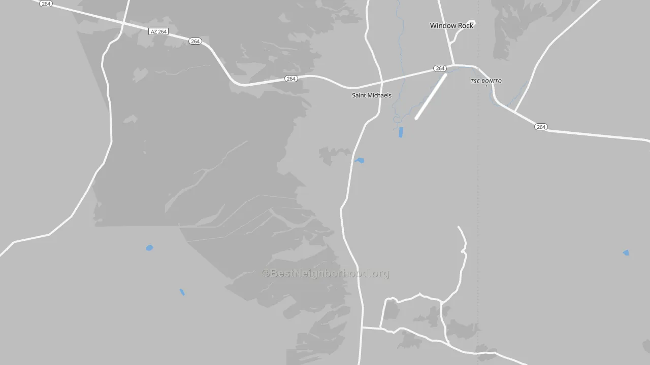 Transit Grade map of St. Michaels, AZ