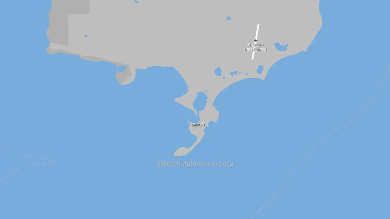 Transit Grade map of St. Paul, AK