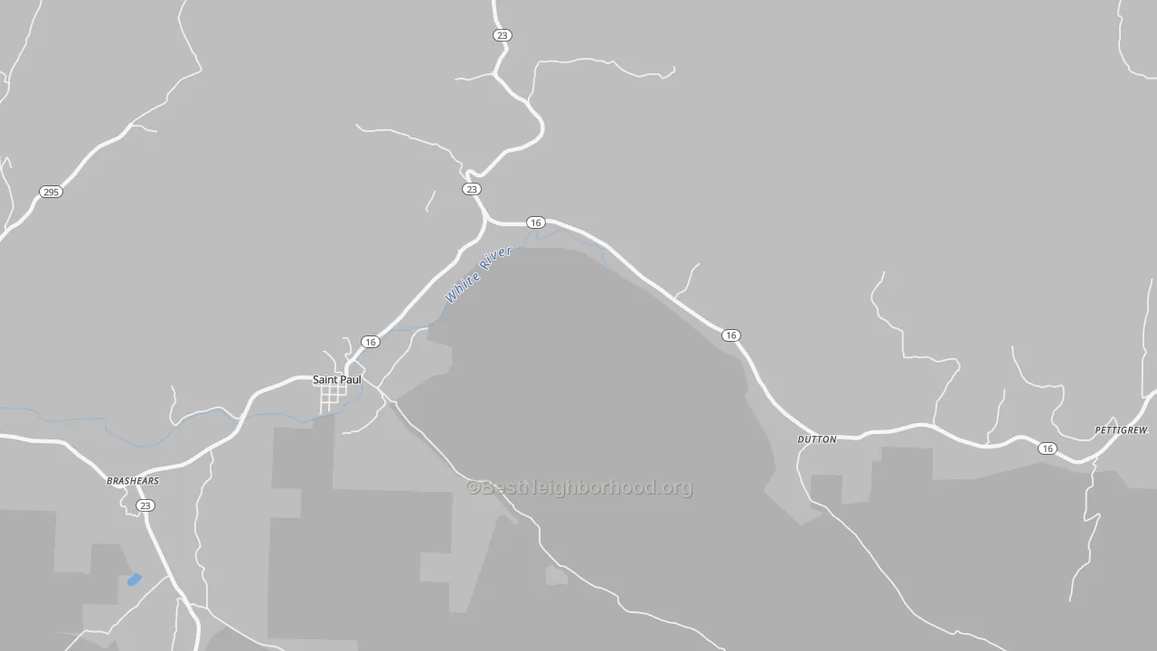 Transit Grade map of St. Paul, AR