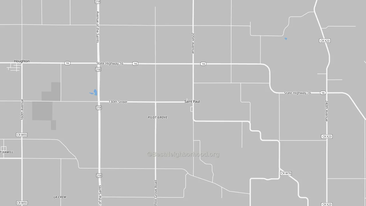 Transit Grade map of St. Paul, IA