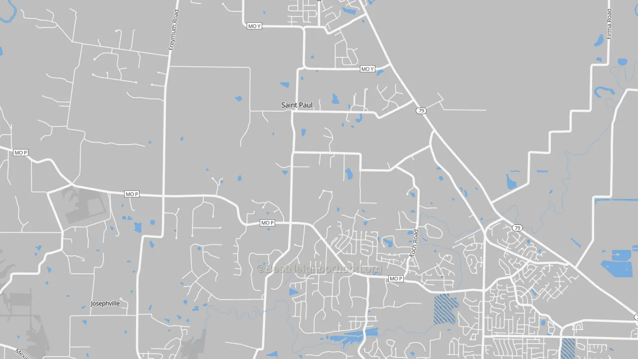 Transit Grade map of St. Paul, MO