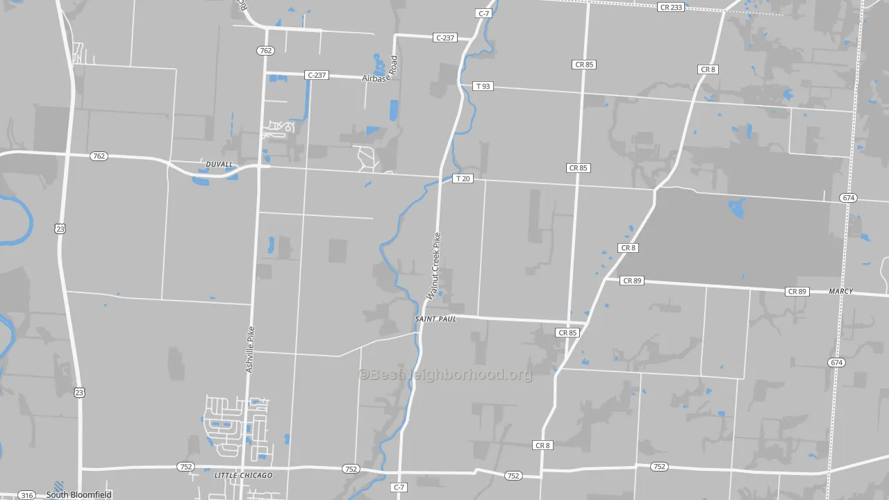 Transit Grade map of St. Paul, OH