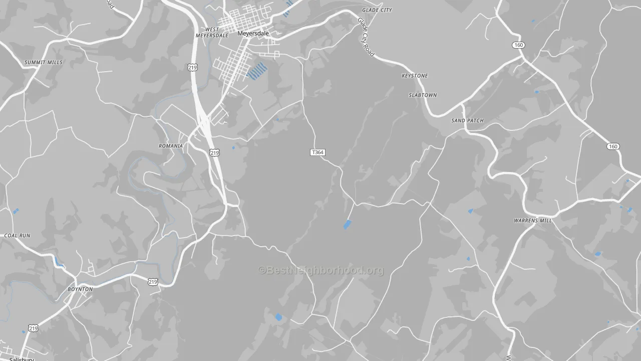 Transit Grade map of St. Paul, PA