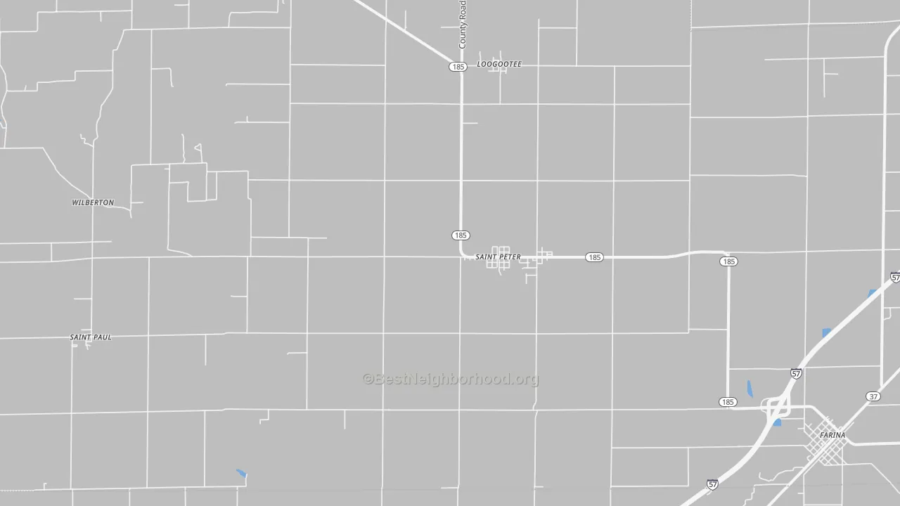 Transit Grade map of St. Peter, IL
