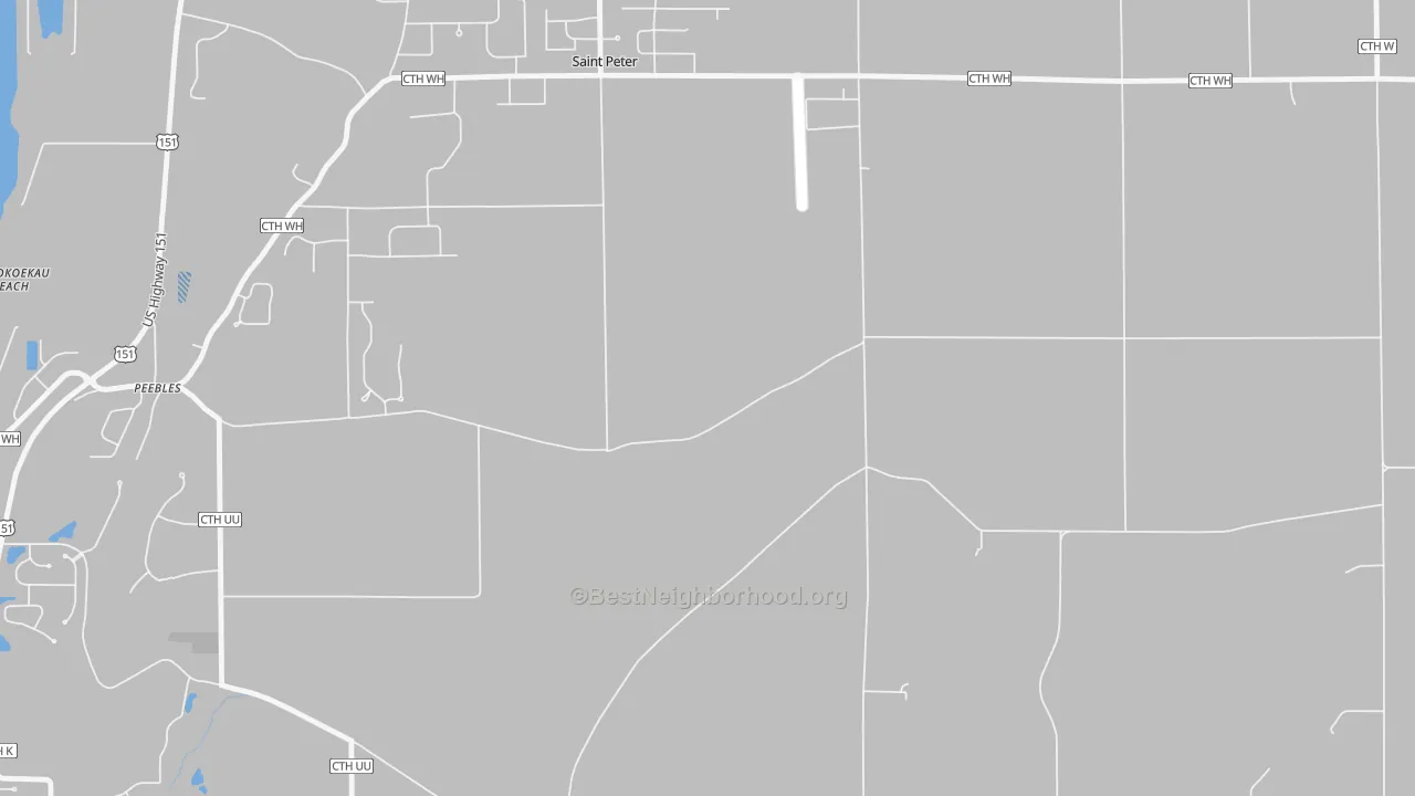 Transit Grade map of St. Peter, WI
