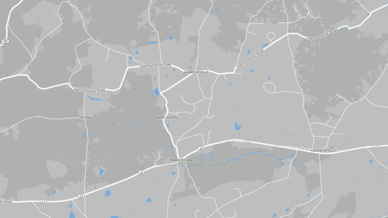 Transit Grade map of St. Peters, PA