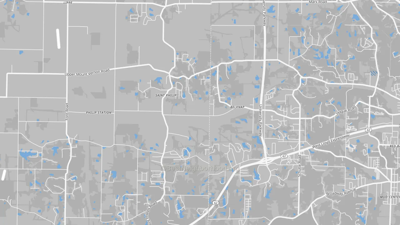 Transit Grade map of St. Philip, IN