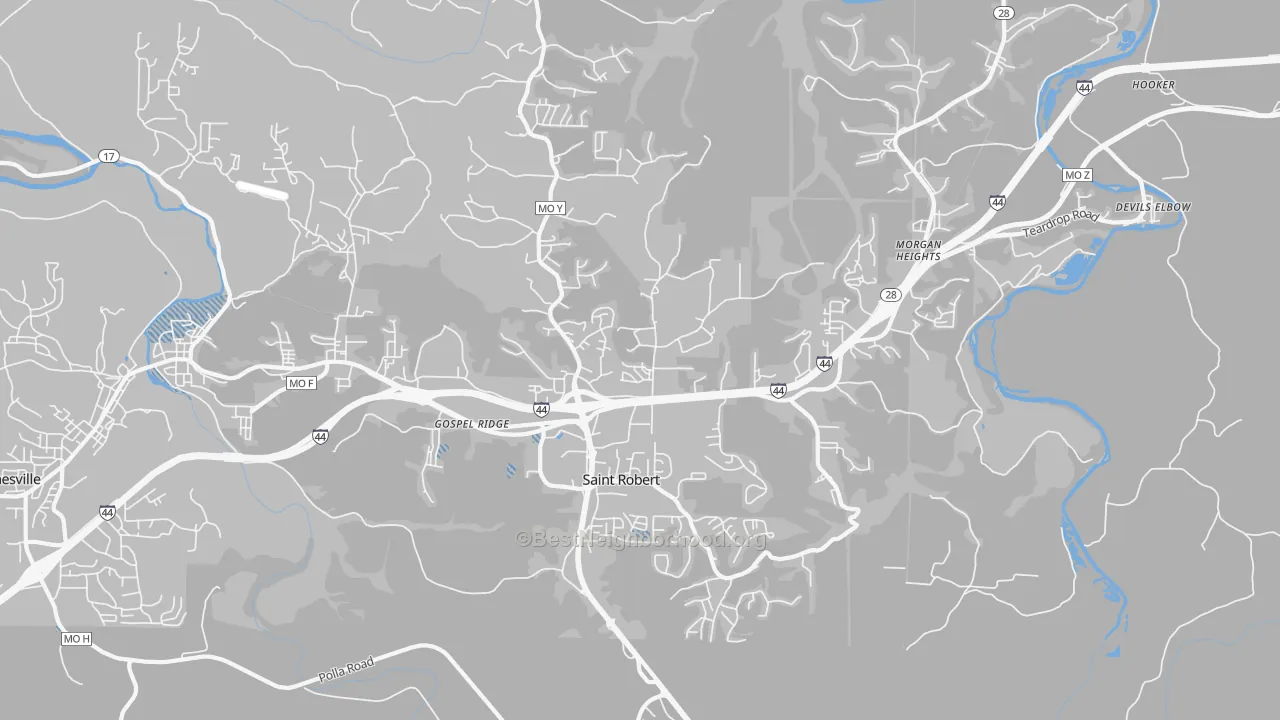Transit Grade map of St. Robert, MO