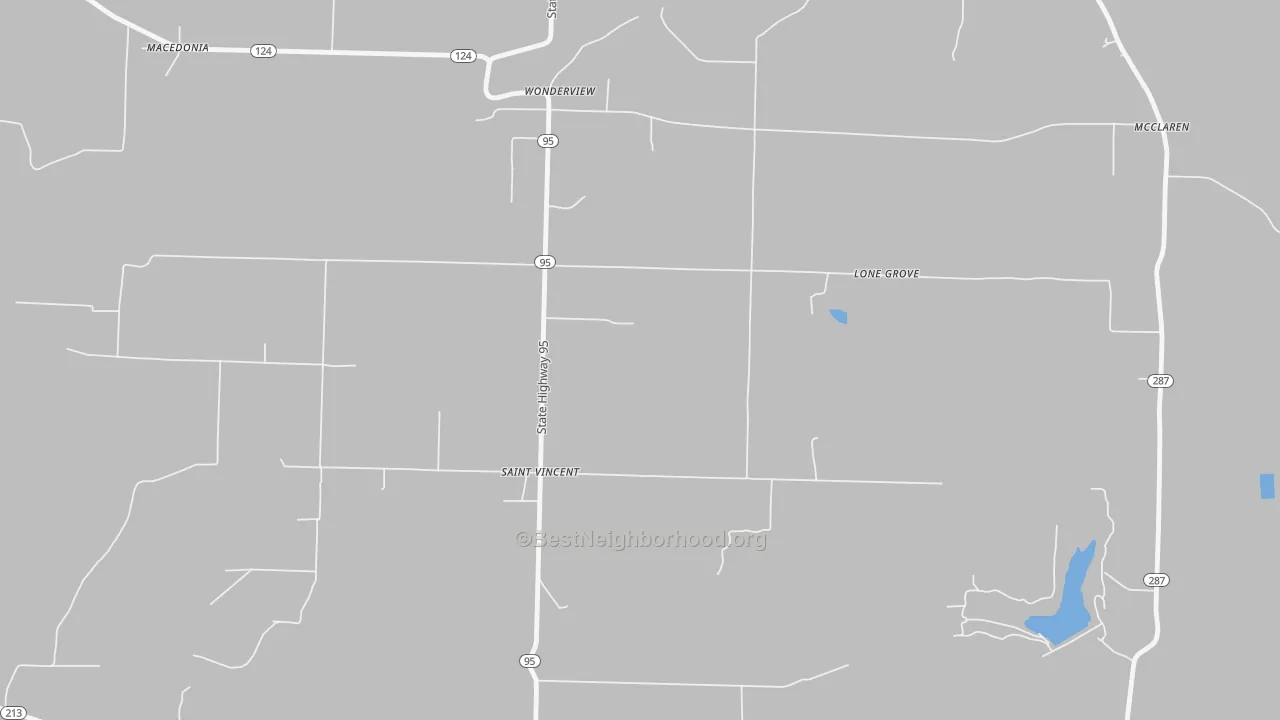 Transit Grade map of St. Vincent, AR
