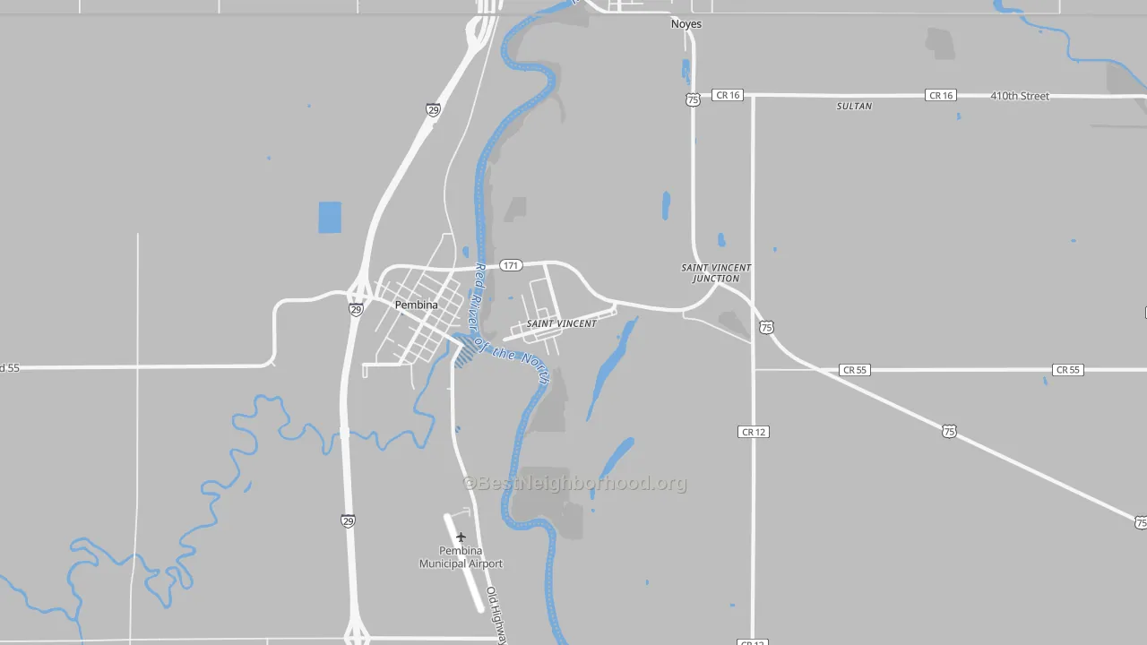 Transit Grade map of St. Vincent, MN