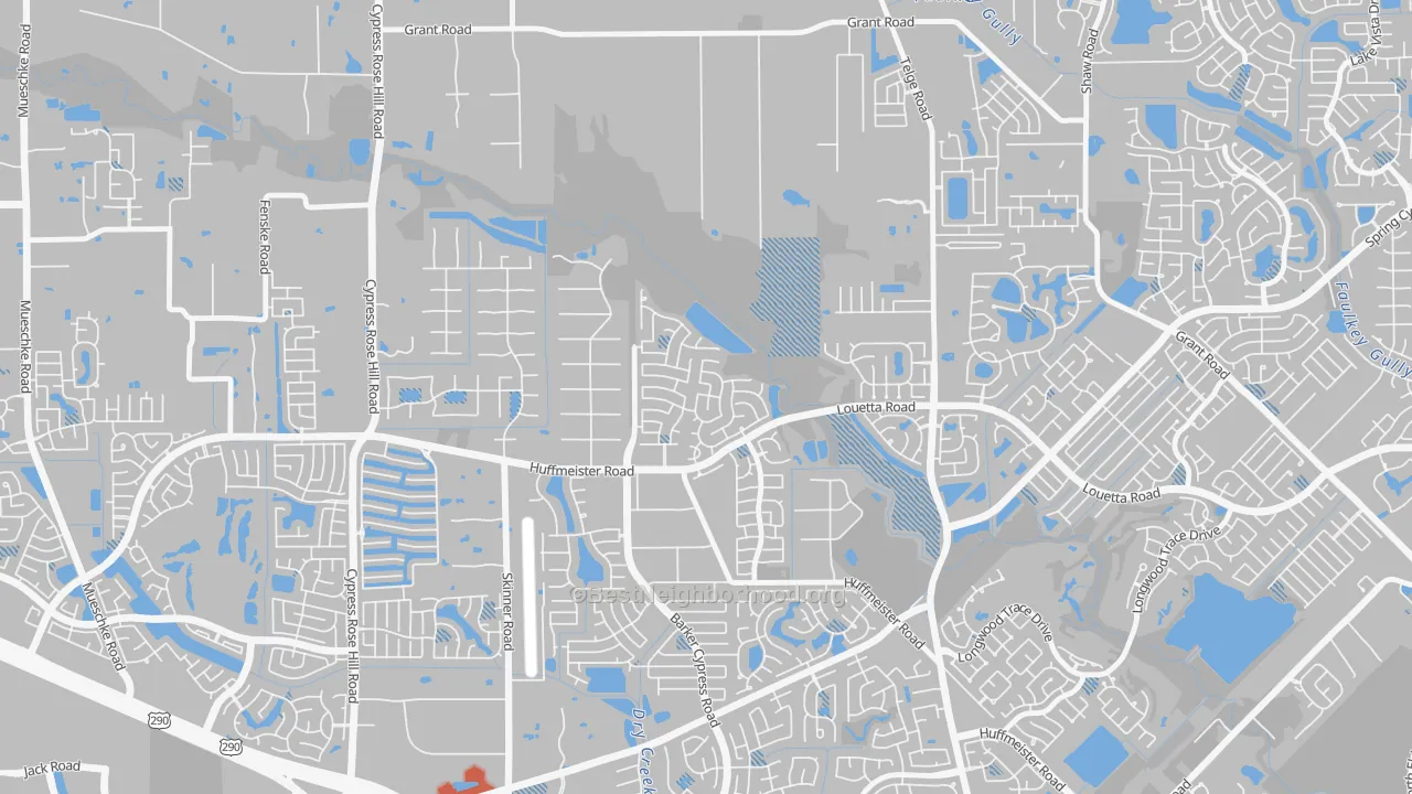 Transit Grade map of Stablewood-Valley Hi North-Houston, Cypress, TX