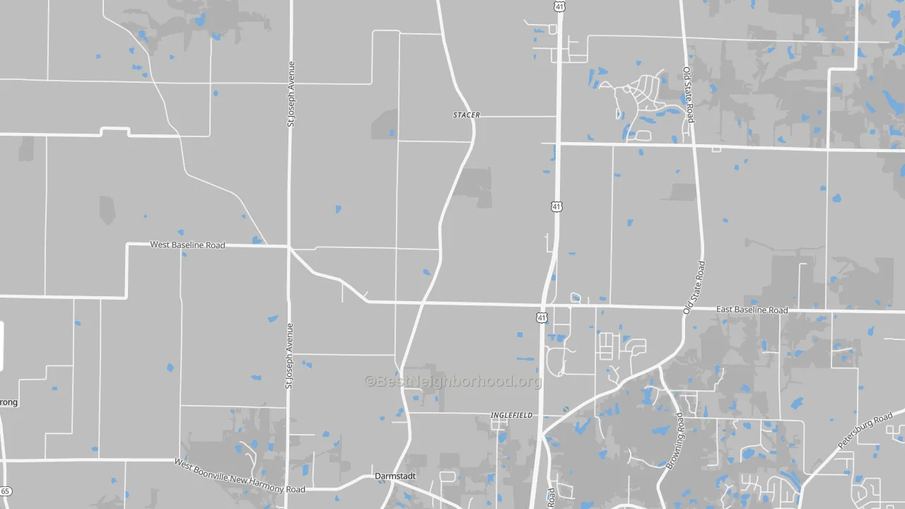 Transit Grade map of Stacer, IN