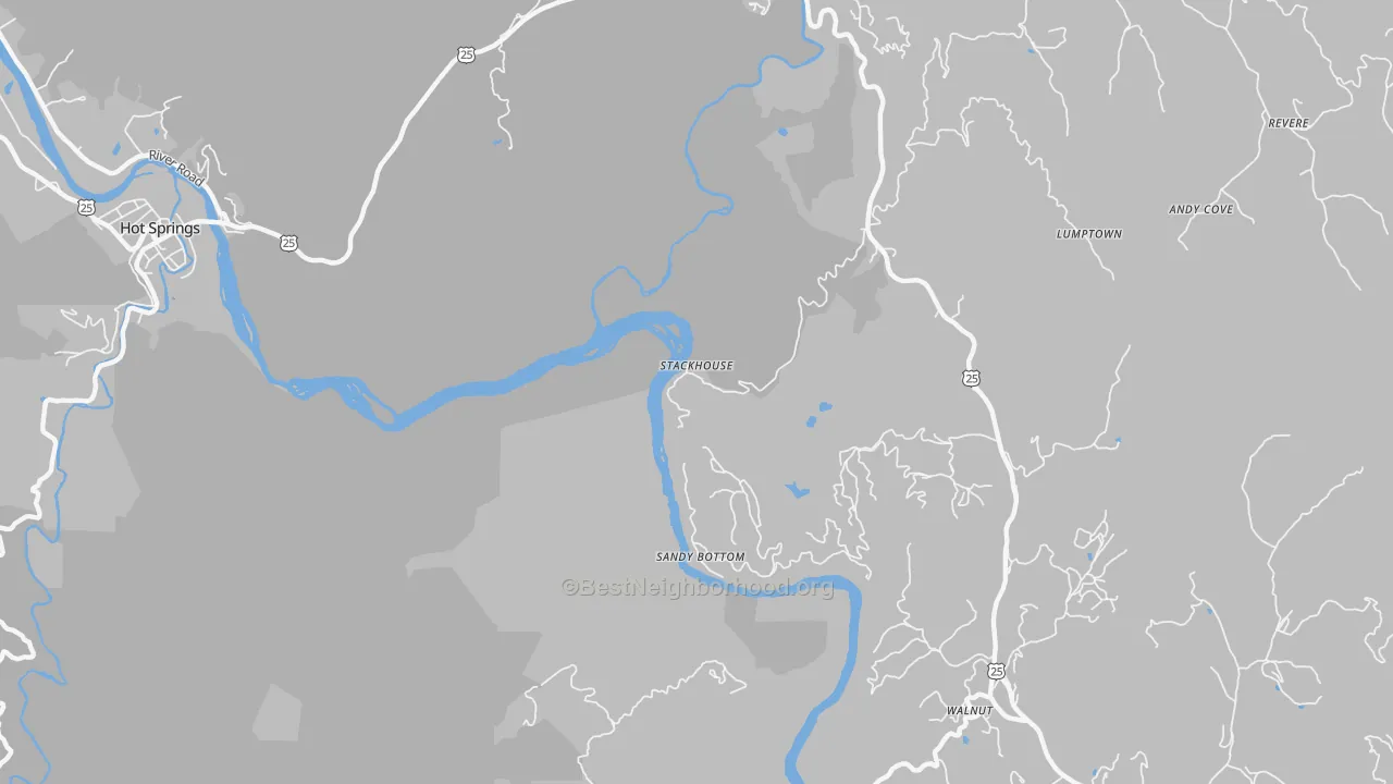 Transit Grade map of Stackhouse, NC