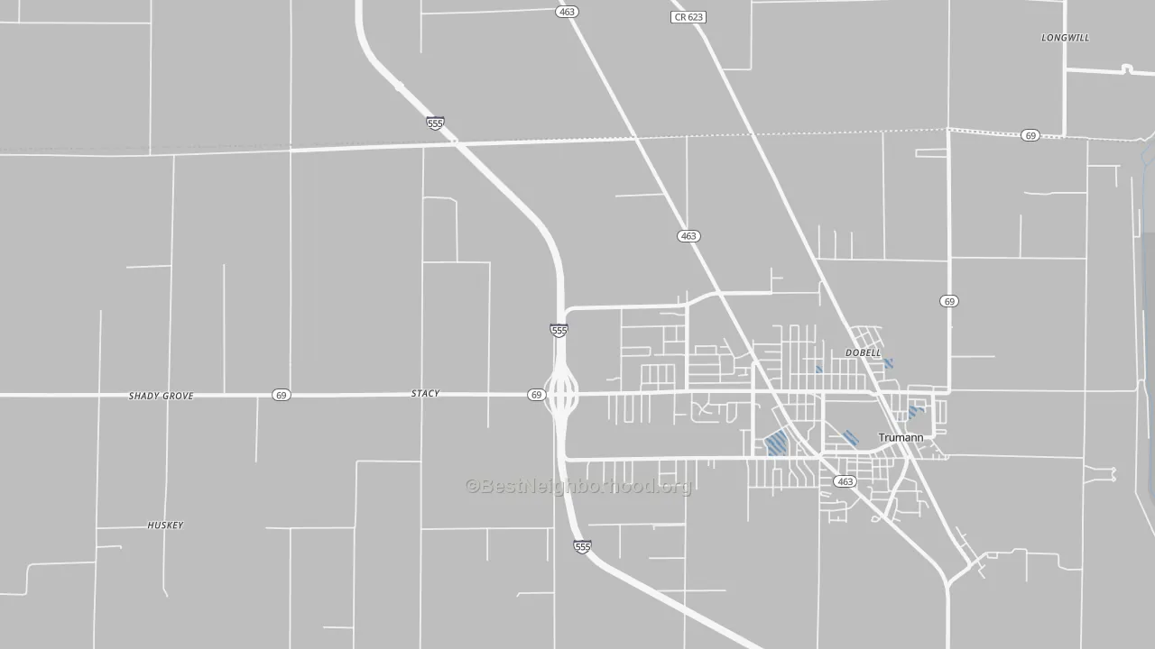 Transit Grade map of Stacy, AR