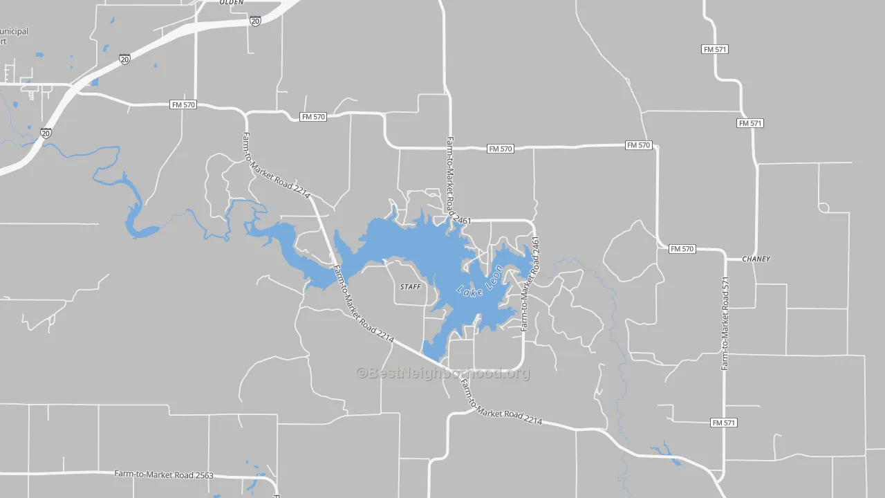 Transit Grade map of Staff, TX
