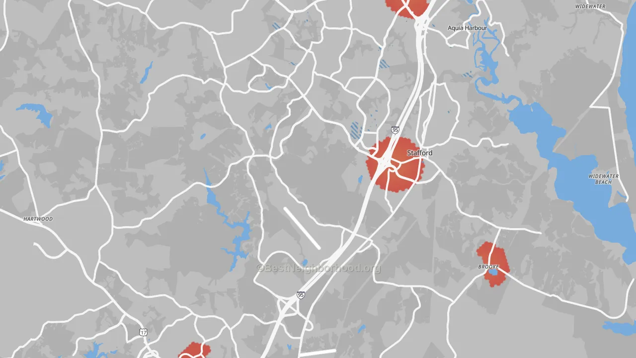 Transit Grade map of Stafford County, VA