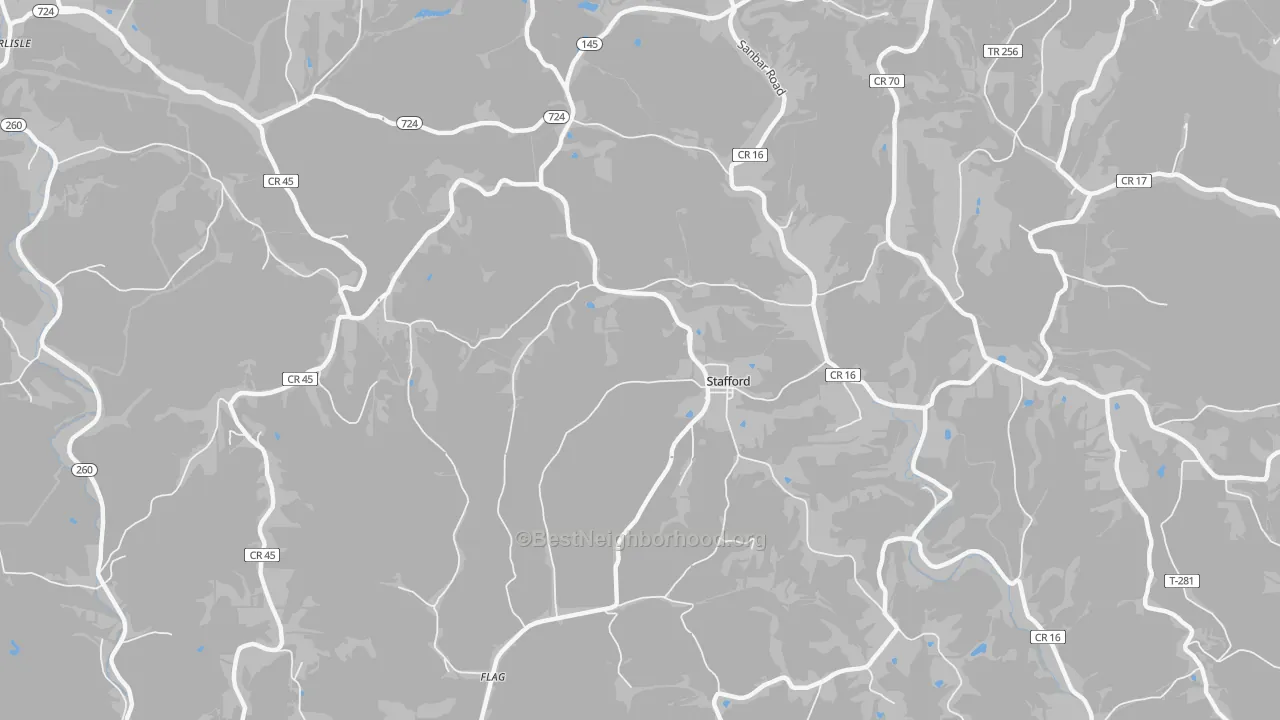 Transit Grade map of Stafford, OH