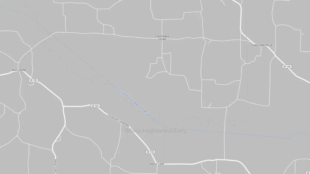 Transit Grade map of Staffords Store, TN