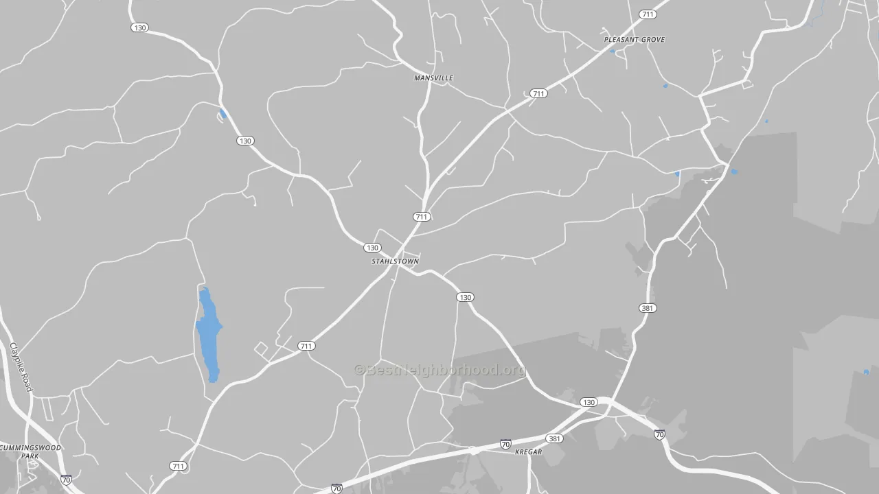 Transit Grade map of Stahlstown, PA