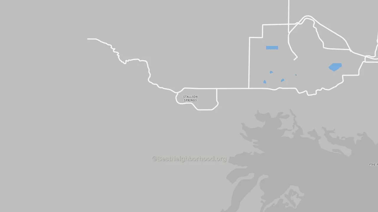 Transit Grade map of Stallion Springs, CA