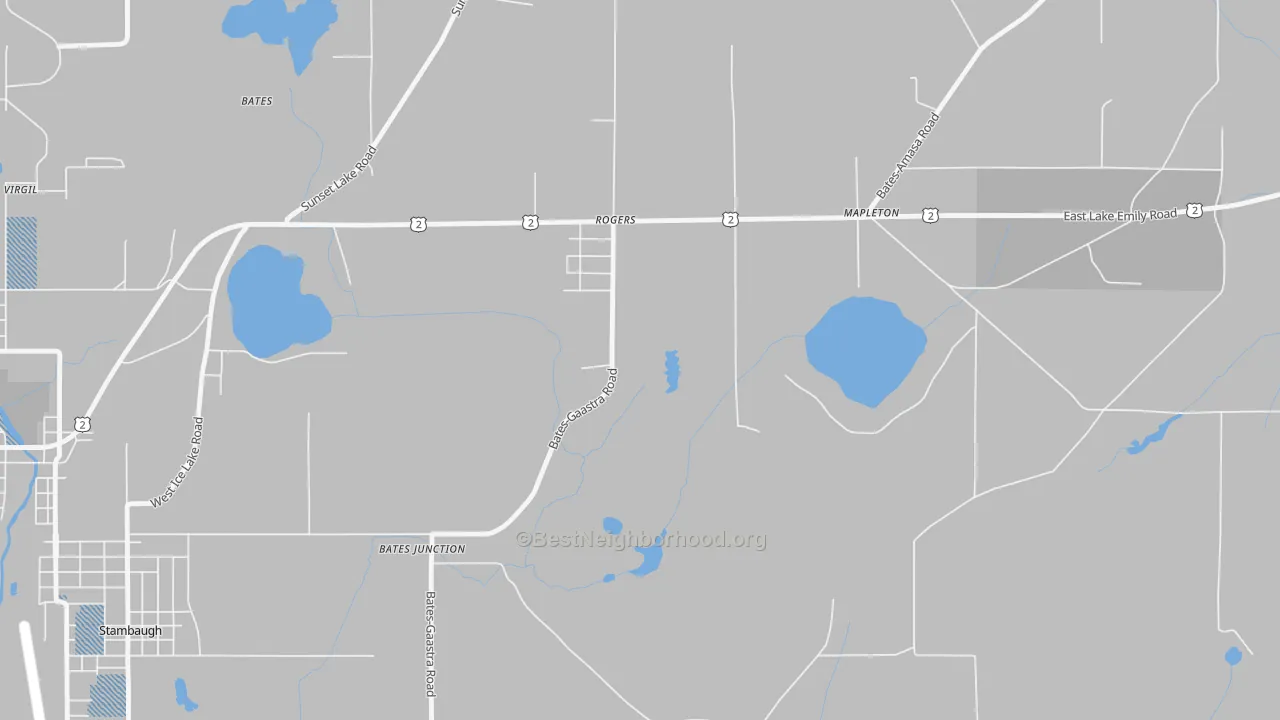 Transit Grade map of Stambaugh, MI