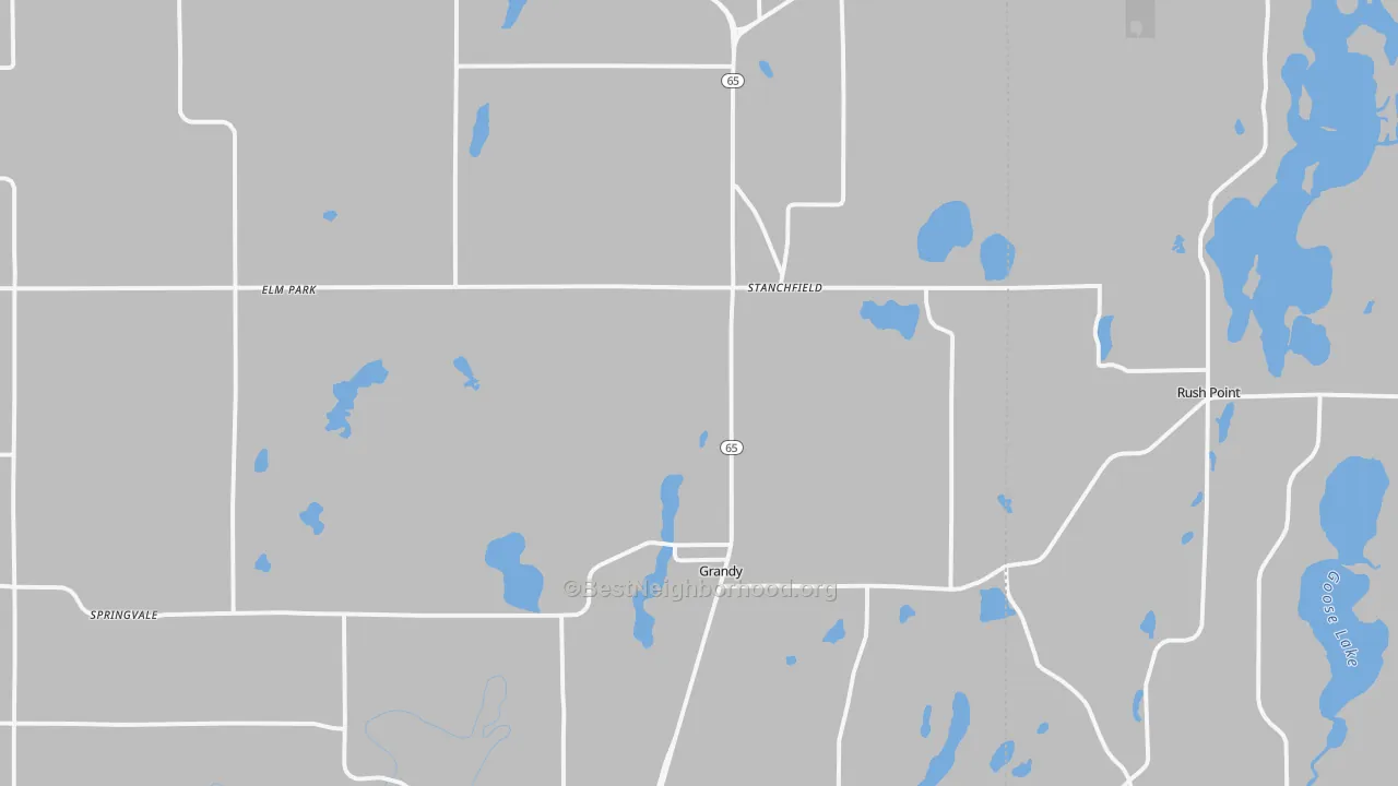 Transit Grade map of Stanchfield, MN