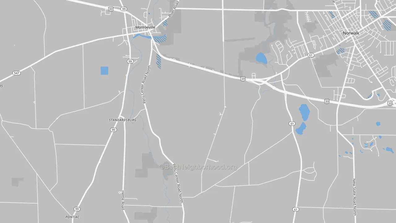 Transit Grade map of Standardsburg, OH