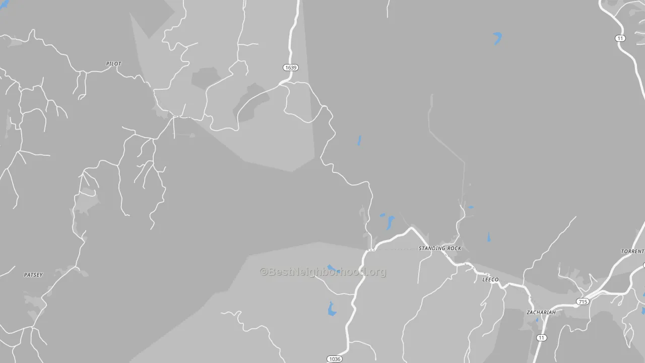 Transit Grade map of Standing Rock, KY