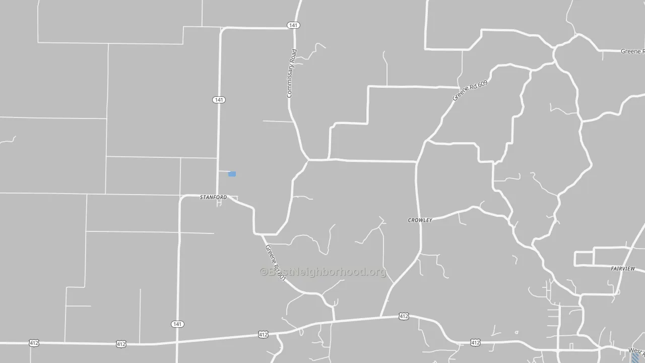 Transit Grade map of Stanford, AR