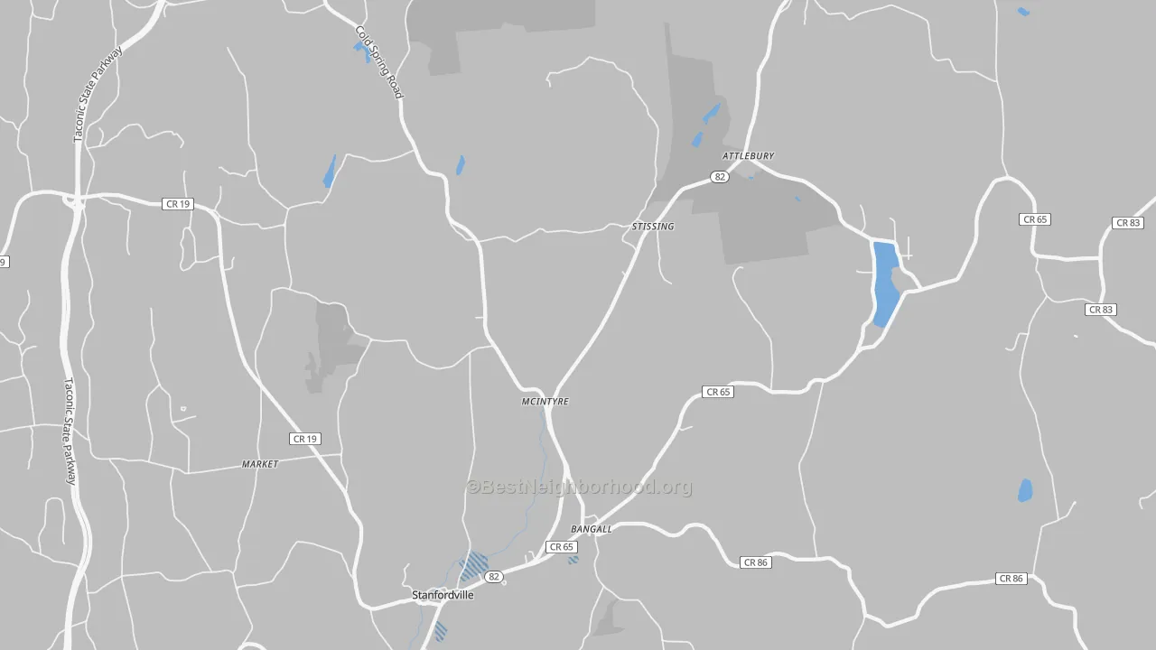 Transit Grade map of Stanfordville, NY